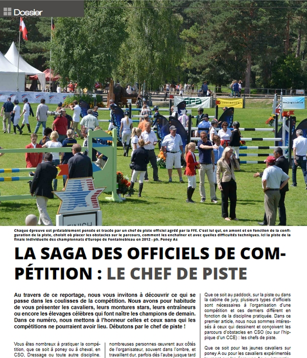 Extrait du Magazine Poney As