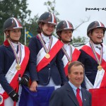Jaszkowo 2011, les cavalières d'Emmanuel Quittet sont championnes d'Europe de concours complet par équipes et en individuel - ph. Camille Kirmann