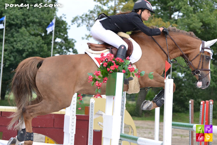 Estelle Wettstein, ici aux championnats d'Europe l'été dernier en selle sur Calinka III - ph. Pauline Bernuchon