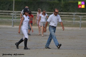 Ninon Castex et son papa Claude à la reconnaissance - ph. Pauline Bernuchon