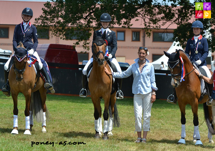 Podium des derniers championnats de France, avec de gauche à droite : Clarissa Stickland, Capucine Molliex, Alizée Froment et Camille Boireau - ph. Pauline Bernuchon