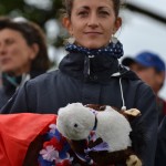 Alizée Froment, fidèle supportrice avec la mascotte Millstreet ! - ph. Pauline Bernuchon