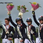 Podium par équipes. Les Bleux en or !! - ph. Pauline Bernuchon