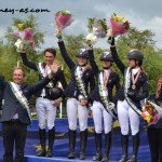 Podium par équipes. Les Bleux en or !! - ph. Pauline Bernuchon