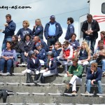 Le clan français pendant le CSO - ph. Camille Kirmann