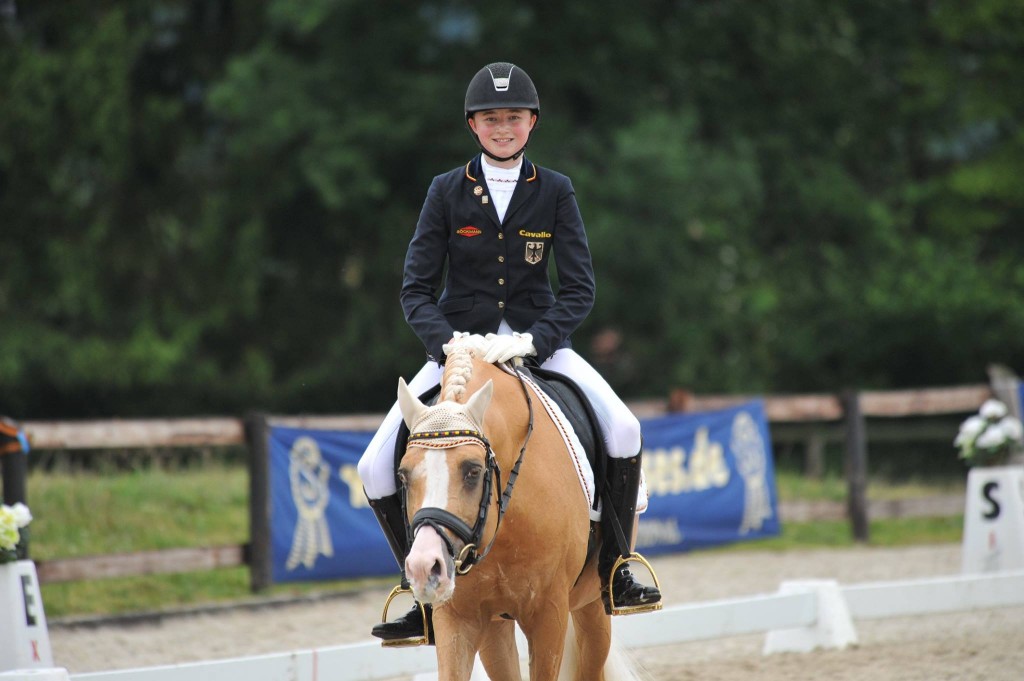 Semmieke courait sans doute une de ses dernières Kür à poney, avant son passage définitif chez les Juniors - ph. P. S. I. Events