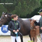 Harmonie Derouet et son foal Genie des Buis (Actif d'Argent) - ph. Pauline Bernuchon