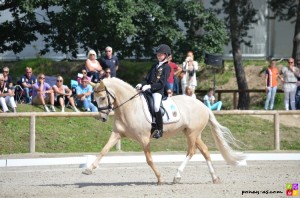 Golden Girl et Semmieke Rothenberger aux championnats d'Europe de Fontainebleau, en 2012 - ph. Camille Kirmann