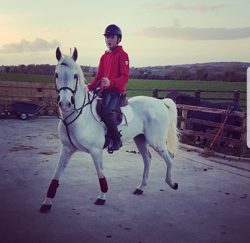 Jason Foley et Pumkins hier - ph. famille Foley