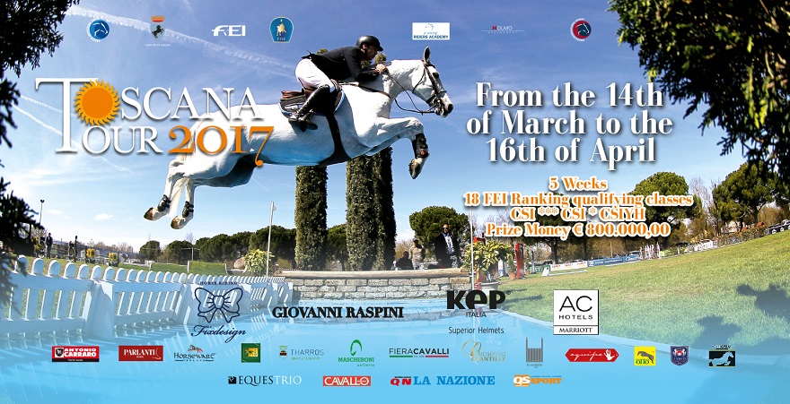 Du 17 mars au 16 avril, le Toscana Tour d'Arezzo ouvre ses portes aux épreuves CSIP