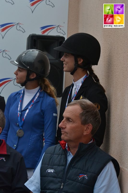 Emmanuel Quittet, la championne de France Liloï Lourde Rocheblave et la vice-championne Lisa Gualtieri - ph. Pauline Bernuchon