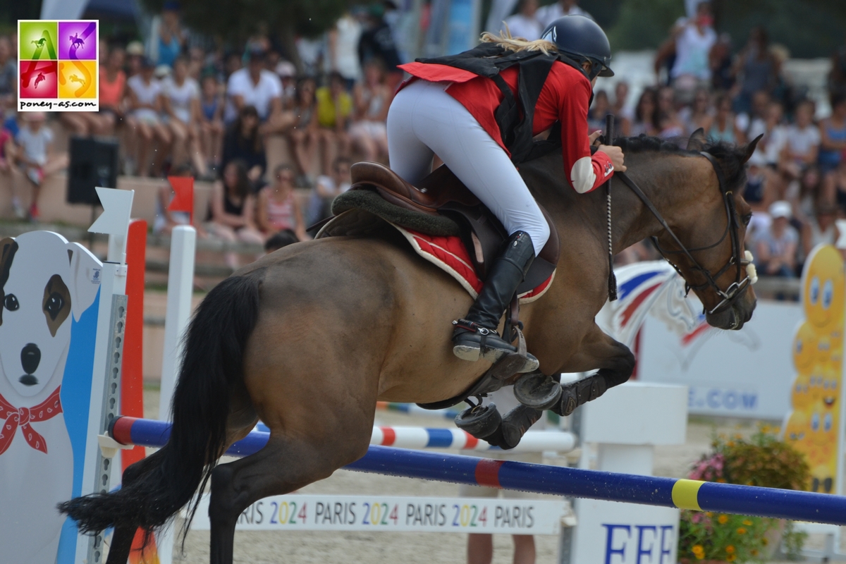 Margaux Courdent et Un Champion Delalande, Generali Open de France 2017 - ph. Poney As