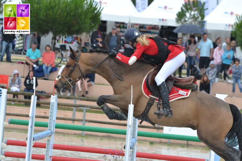 Margaux Courdent et Un Champion Delalande, sacrés champion de France As Poney Elite - ph. Pauline Bernuchon