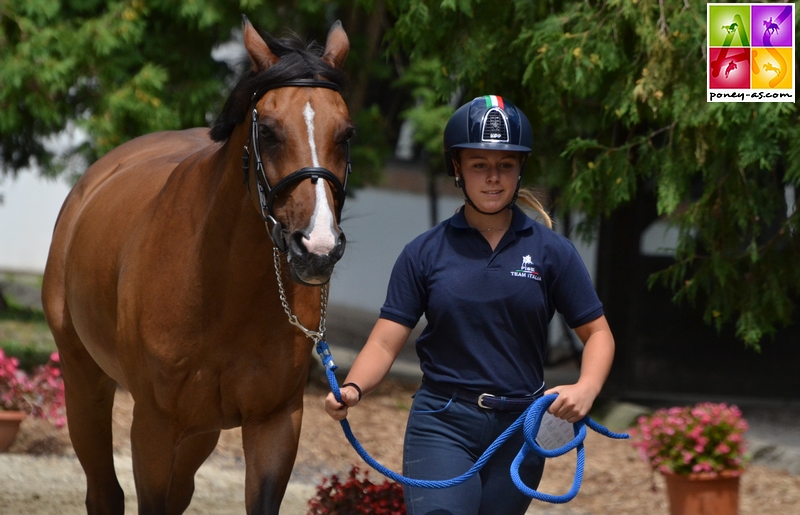 Sofia Manzetti (Ita) et le champion d'Europe Rock Dee Jay - ph. Pauline Bernuchon