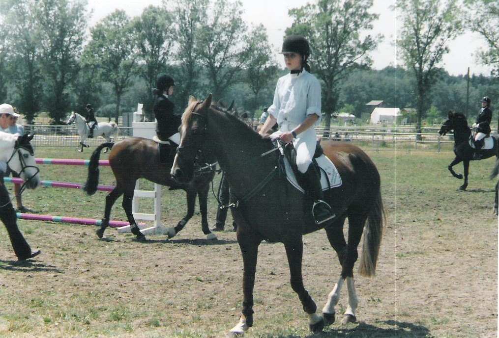 Grenade du Nord, au paddock du championnat de France Grand Prix CSO en 2001 - ph. Pauline Bernuchon