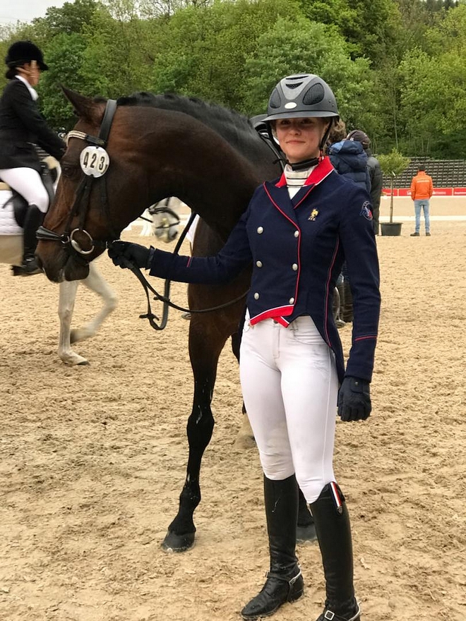 Lisa Gualtieri et O Ma Doué Kersidal remportent le dressage du CCIP de Marbach - ph. Gualtieri