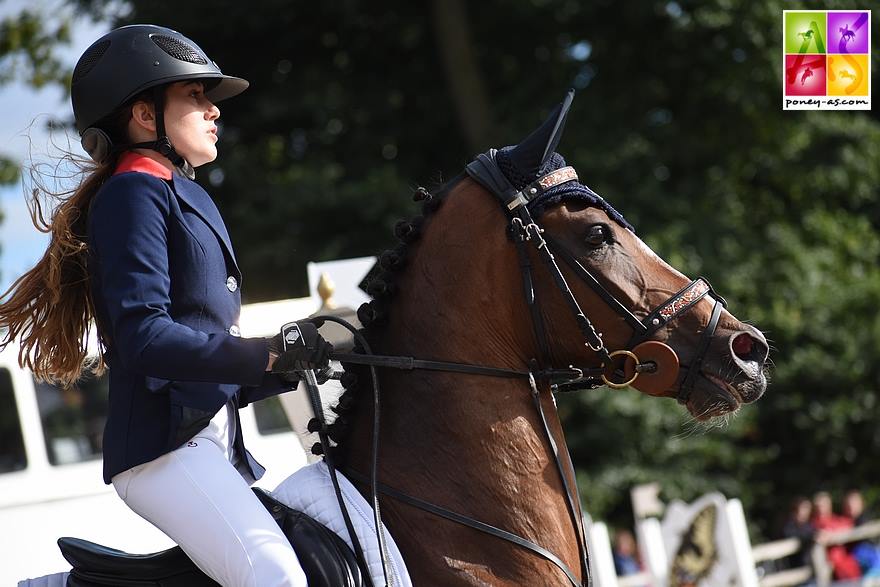 Fiona Tissier et Allstar lors des championnats d'Europe de Bishop Burton - ph. Poney As