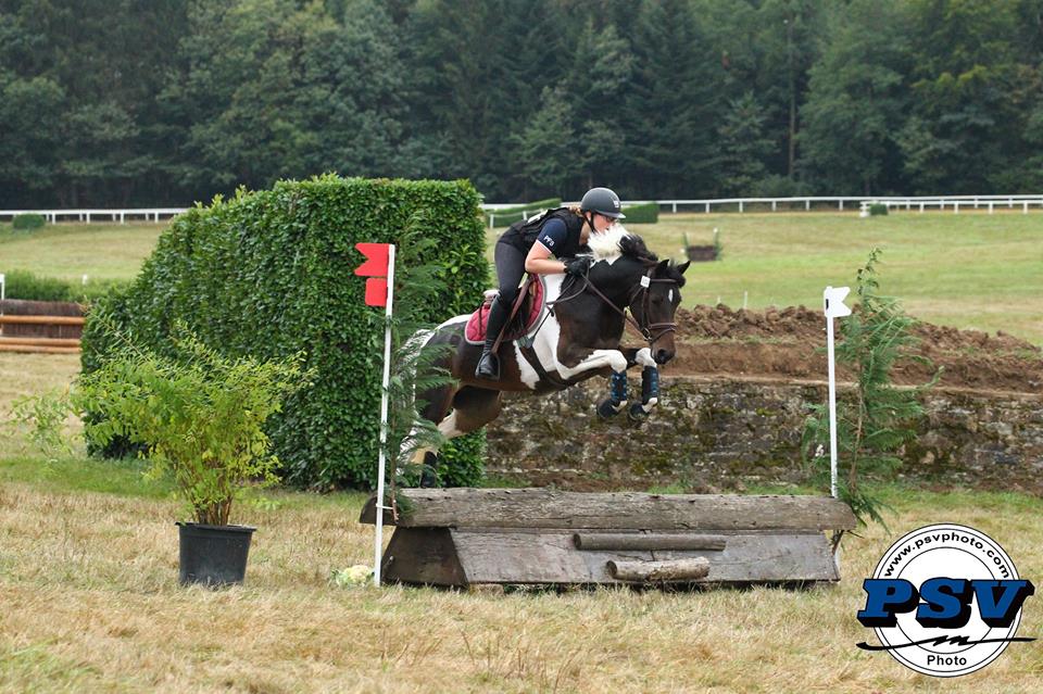 Extrazia de Caux sous la selle de Céline Salles, championne des 4 ans - ph. PSV