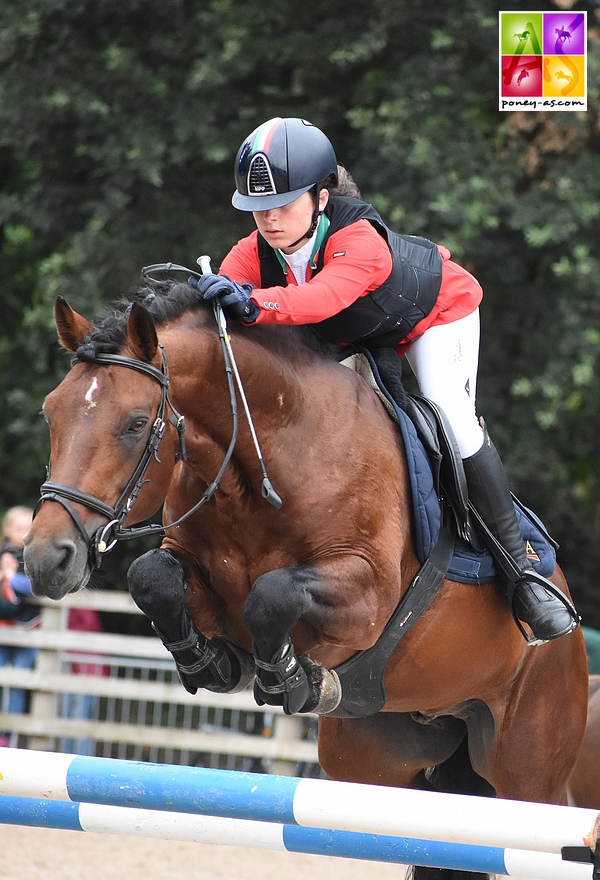 Saphir de Cormeilles est champion d'Italie sous la selle de Bianca Ciocca - ph. Poney As