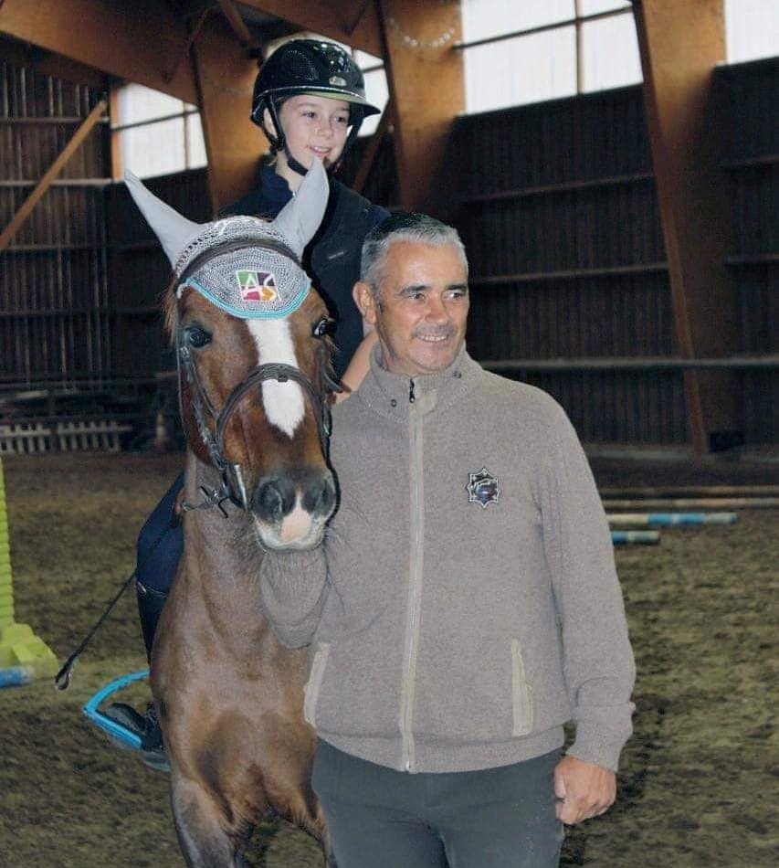 Jade Bas et Sultan lors du stage avec Tony Conde Ferreira - ph. Coll.