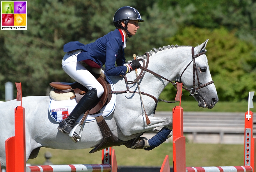 Jimmerdor et Mégane Moissonnier aux championnats d'Europe de Fontainebleau - ph. Poney As