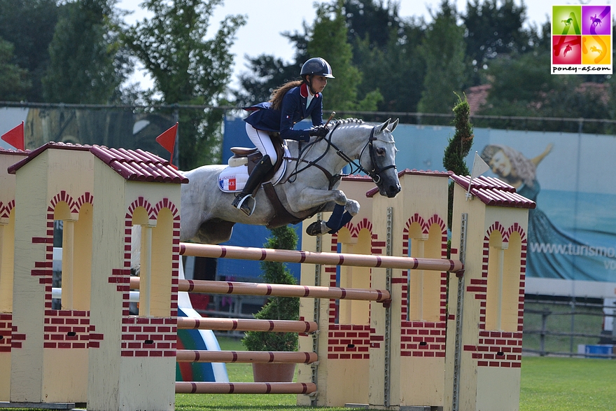 Jimmerdor et Mégane Moissonnier aux championnats d'Europe d'Arezzo en 2013 - ph. Poney As