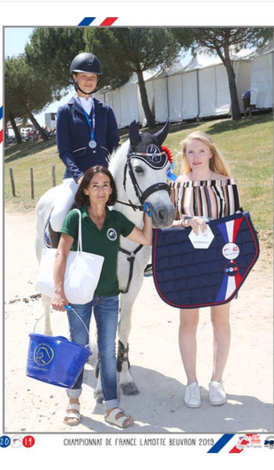 L'étalon Thunde d’Esnes, vice-champion de France Poney Elite D Cadet sous la selle de Solène Daniellak - ph. coll.