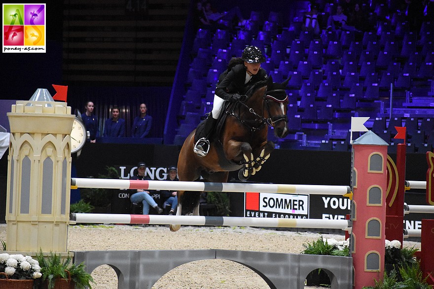 Lou-Mai Flipo et Qopper der Lenn, ici à Lyon, bouclent leur week-end à Saint-Gély-du-Fesc par un doublé Vitesse / GP As Excellence - ph. Poney As