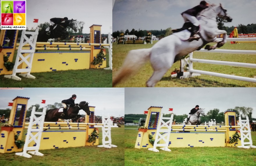 Lamotte 97 : de gauche à droite et de haut en bas : Mélanie Bonneau (Ulma du Latou), Arnaud Fontaneau (Top Pon), Isabelle Fontaneau (Ripaille) et Edwige Parent (Bacchus) – ph. Poney As