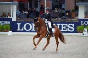 Alizée Roussel et Bel Amour lors des championnats du Monde des 7 ans à Ermelo en 2019 - par Digishots