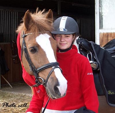 Alizée et son poney de Grand Prix Amber - ph. coll. privée