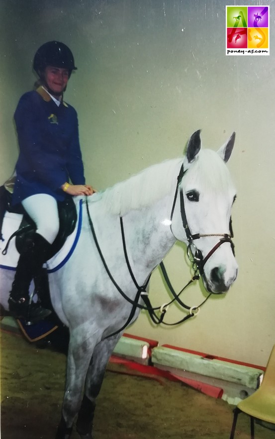 Judy Ann Melchior et Wilhelmina Z (de son vrai nom Eclipse d'Avril, nommée ensuite Top Chiaro Di Luna) – ph. Poney As