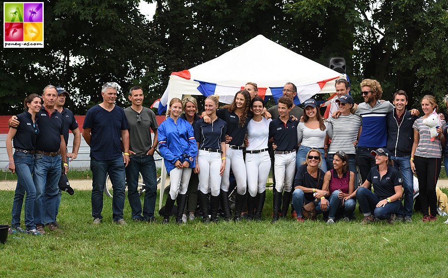 Le premier Grand Prix post-Covid dont tout le monde se réjouit est programmé à Pompadour du 11 au 13 juillet. En photo, le groupe France après les bonnes prestations des Bleuets sur le cross de Strzegom – ph. Poney As 