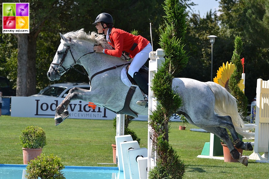 Édouard et Roughan Sparrow lors des championnats d'Europe d'Arezzo en 2013 - ph. Poney As