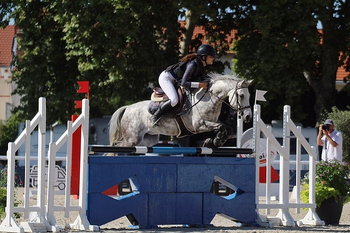 Amalia Lopes et Black Out des Aucels sur leur premier Grand Prix As Elite - ph. Equi Picture