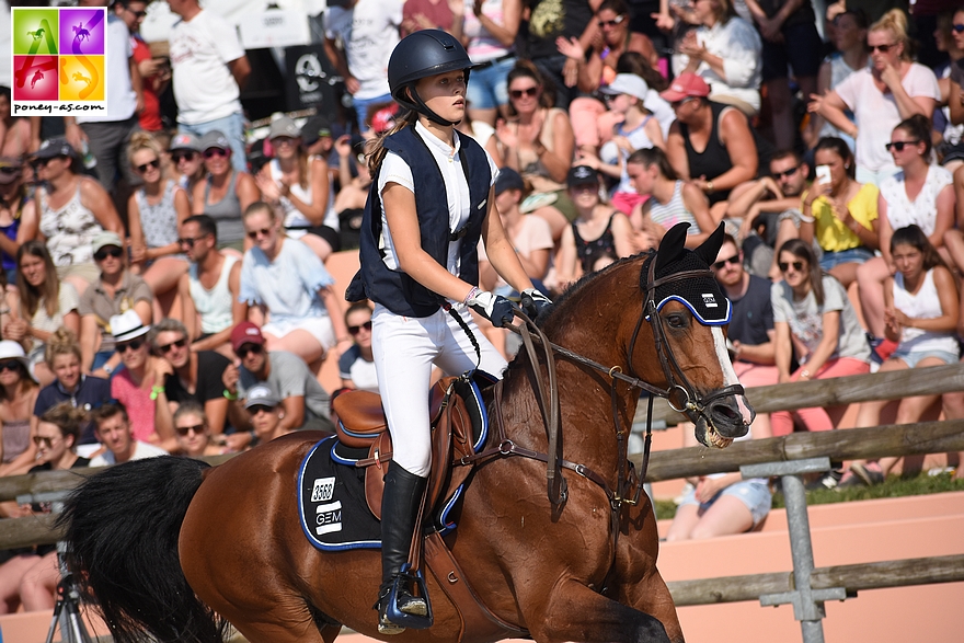 Lamotte 2018, championnat de France Grand Prix As Excellence. Romane et Quabar sont médaillés d'argent - ph. Poney As