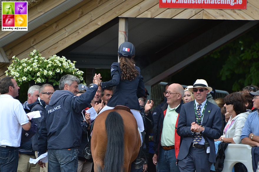 Ninon Castex et Quabar des Monceaux : cinquième et dernier parcours du couple, avec le précieux métal doré en poche ! - ph. Poney As