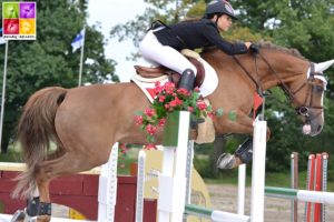 Estelle Wettstein et Calinka III lors des championnats d'Europe de Jaszkowo en 2011 - ph. Poney As