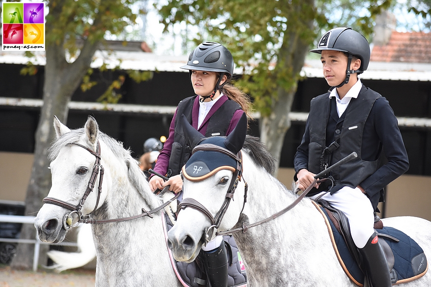 Amalia Lopes et Nohlan Vallat appelés à la remise des prix de l'As Poney 1 - ph. Poney As