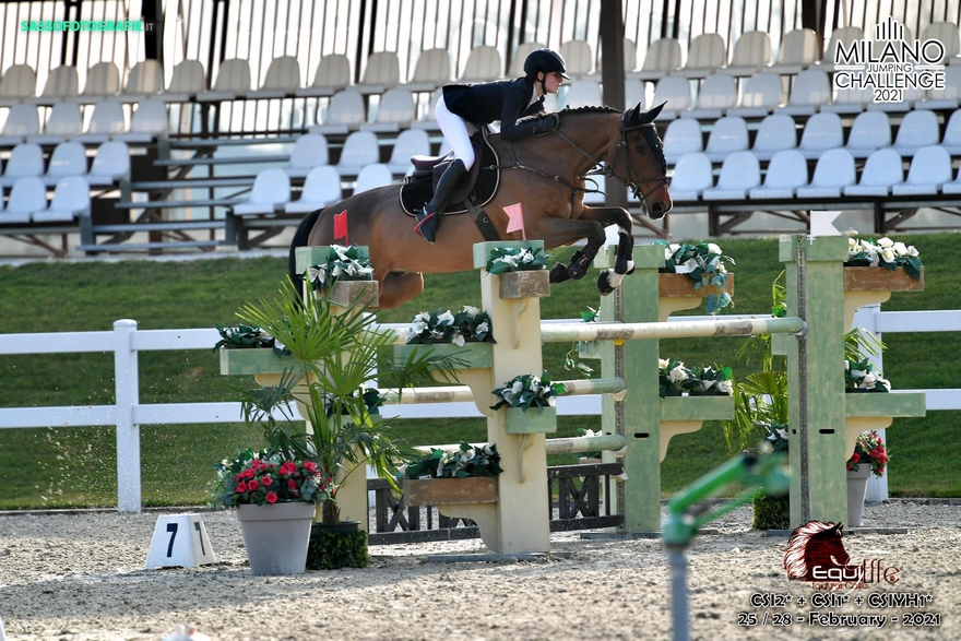 Sarah et Quorane Nils lors du CSI 2* de Gorla Minore - ph. coll. www.sassofotografie.it