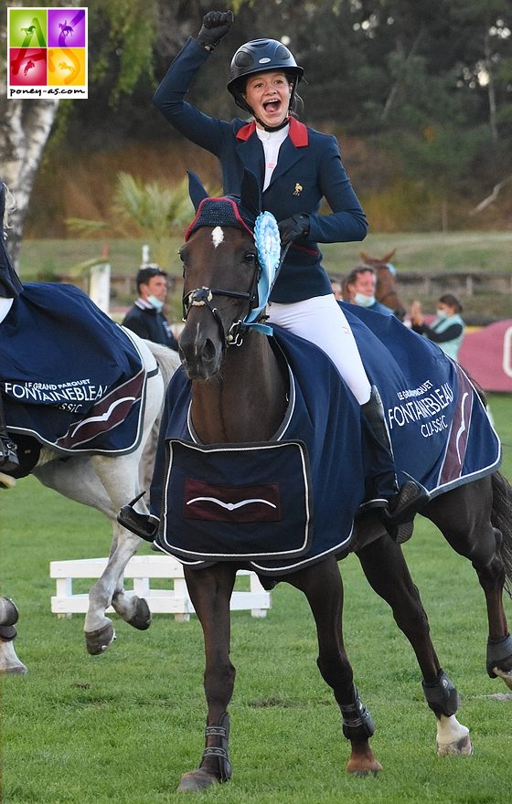 Le dernier CSIOP de Jeanne Hirel avec Armene du Costilg aura donc été Fontainebleau en août dernier. Le couple empochera la Coupe des nations - ph. Poney As