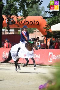 Maé Rinaldi et Boston du Verdon, sacrés double champions d'Europe en 2021 - ph. Poney As