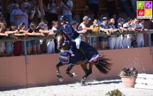 De la reprise des compétitions en novembre aux championnats de France de juillet, Maé Rinaldi et Boston du Verdon ont empoché 100% de victoires ! – ph. Poney As