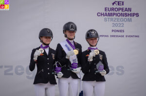 Podium individuel du championnat d'Europe de Dressage - ph. Marine Delie