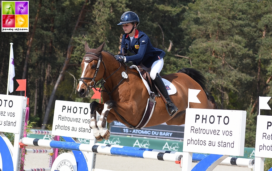 La Britannique Tabitha Kyle et Atomic du Bary – ph. Poney As