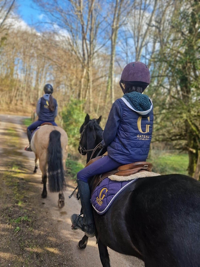 Accessoire de martingale de course - Cuir anglais - Poney