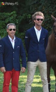 Gilles Viricel, sélectionneur et chef d’équipe Poneys et son adjoint Romain Richomme – ph. Poney As