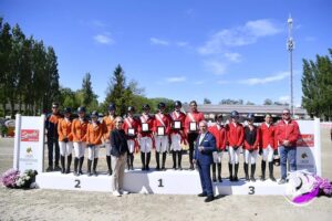 Le podium du CSIOP de Linz-Ebelsberg - ph. Team Myrtill