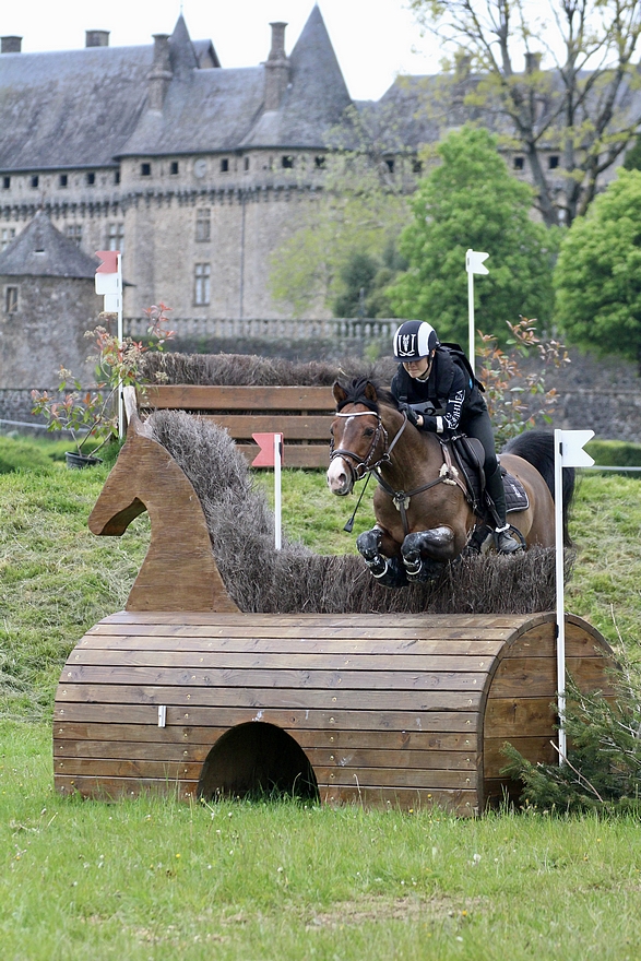 Lou Cravedi et Céleste du Montier, troisième après le cross - ph. Maéva Montret