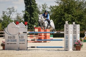 Rachele Zendrini et Helsinki Sereld'Hel, les vainqueurs du Grand Prix du CSIOP de Busto Arsizio – ph. Etrea Sport Horses